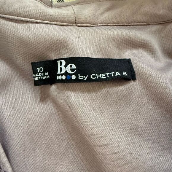 Be by Chetta B Lavendar Mauve Halter Style Formal Dress Gown Sequin 10 - Picture 7 of 9